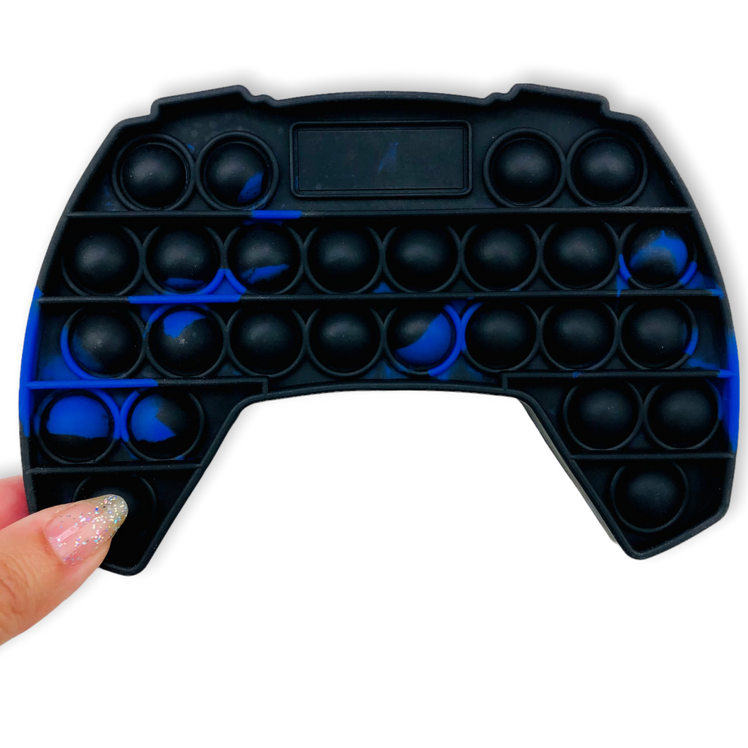 Game Controller Fidget Pop in Black/Dark Blue